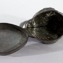 Seven tin chicken/chick molds -  Main mold inside